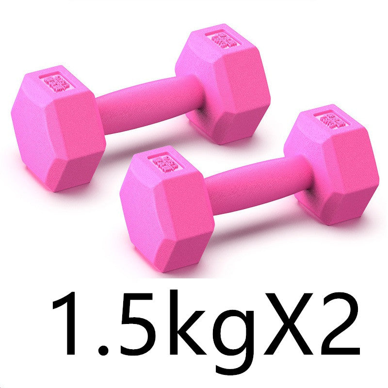 Rubberized Dumbbells – Arm Muscle Training Home Fitness Equipment