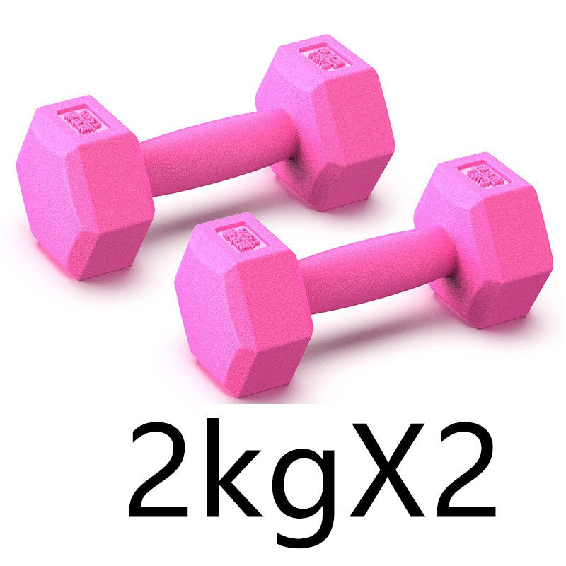 Rubberized Dumbbells – Arm Muscle Training Home Fitness Equipment
