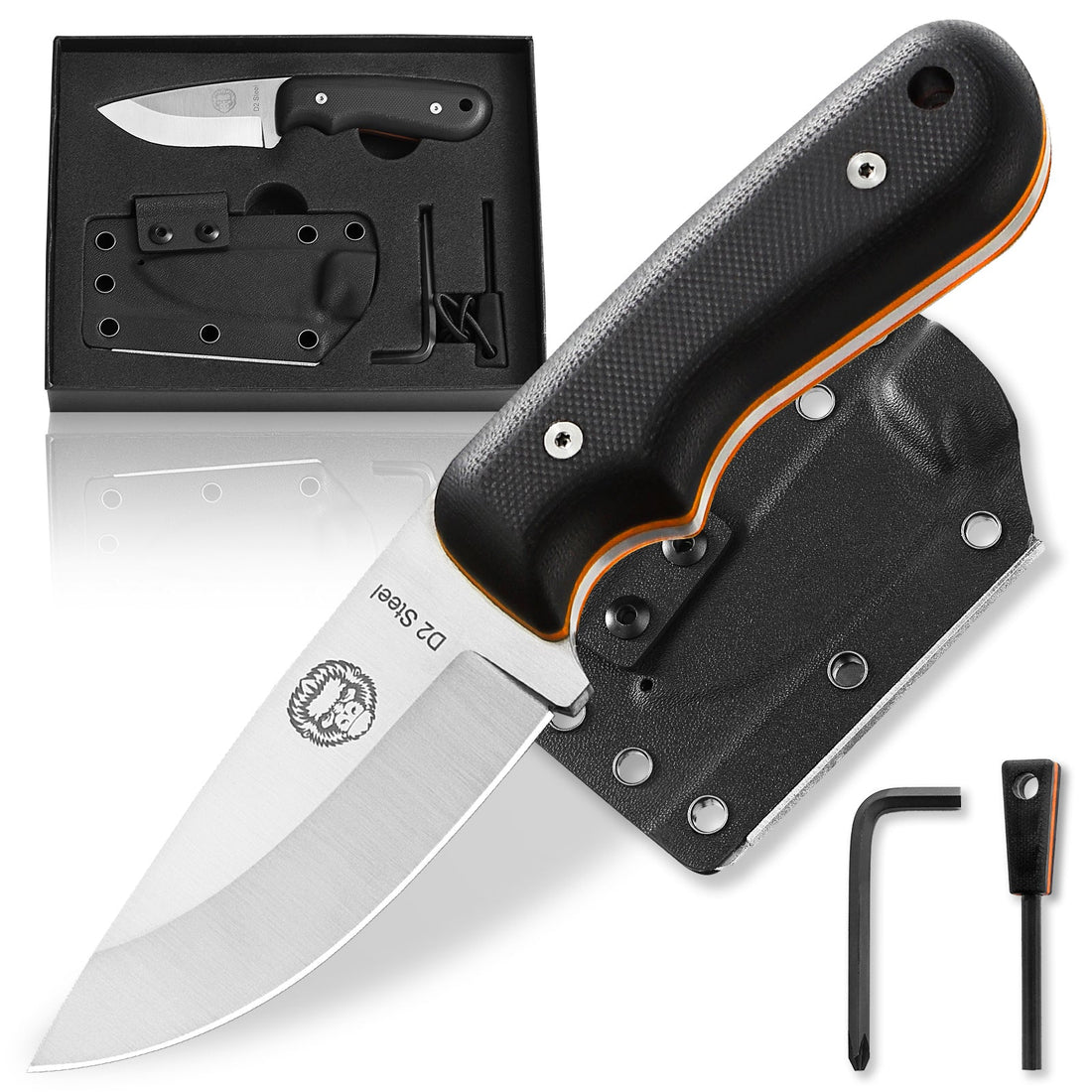 THE REDLINE Compact Survival Knife & Fire Starter Kit