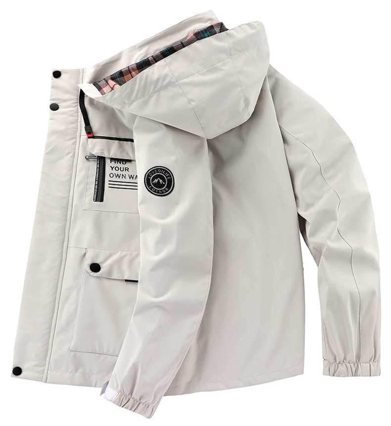 Men’s Hooded Parka Jacket – Windproof Winter Outdoor Coat