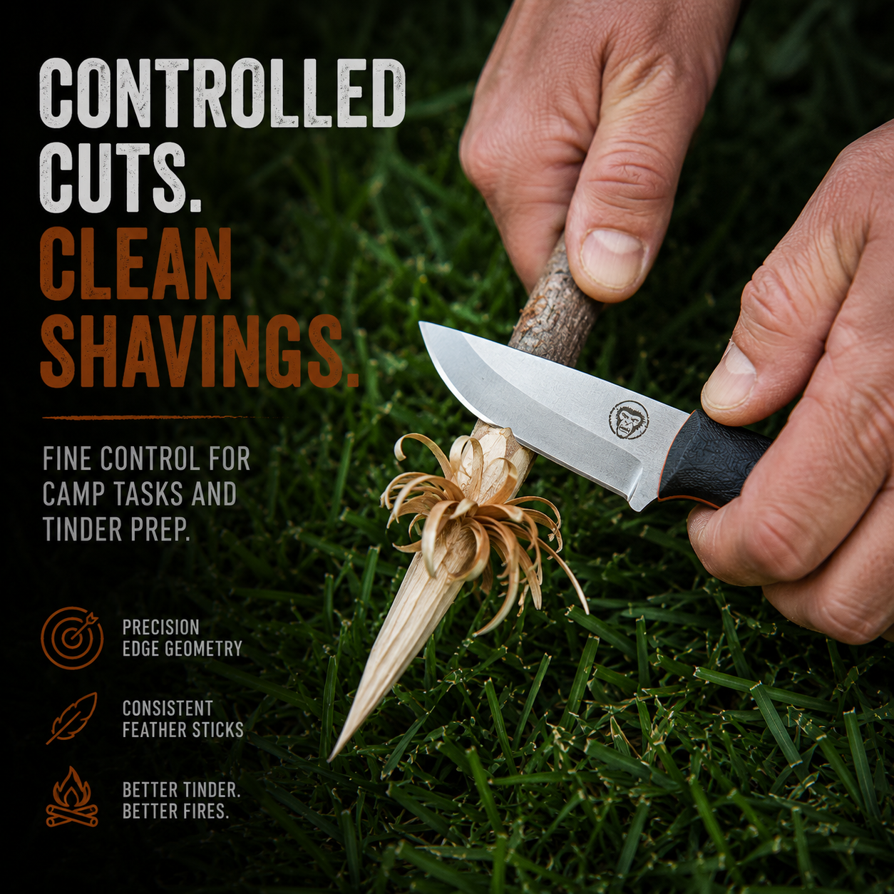 THE REDLINE Compact Survival Knife & Fire Starter Kit