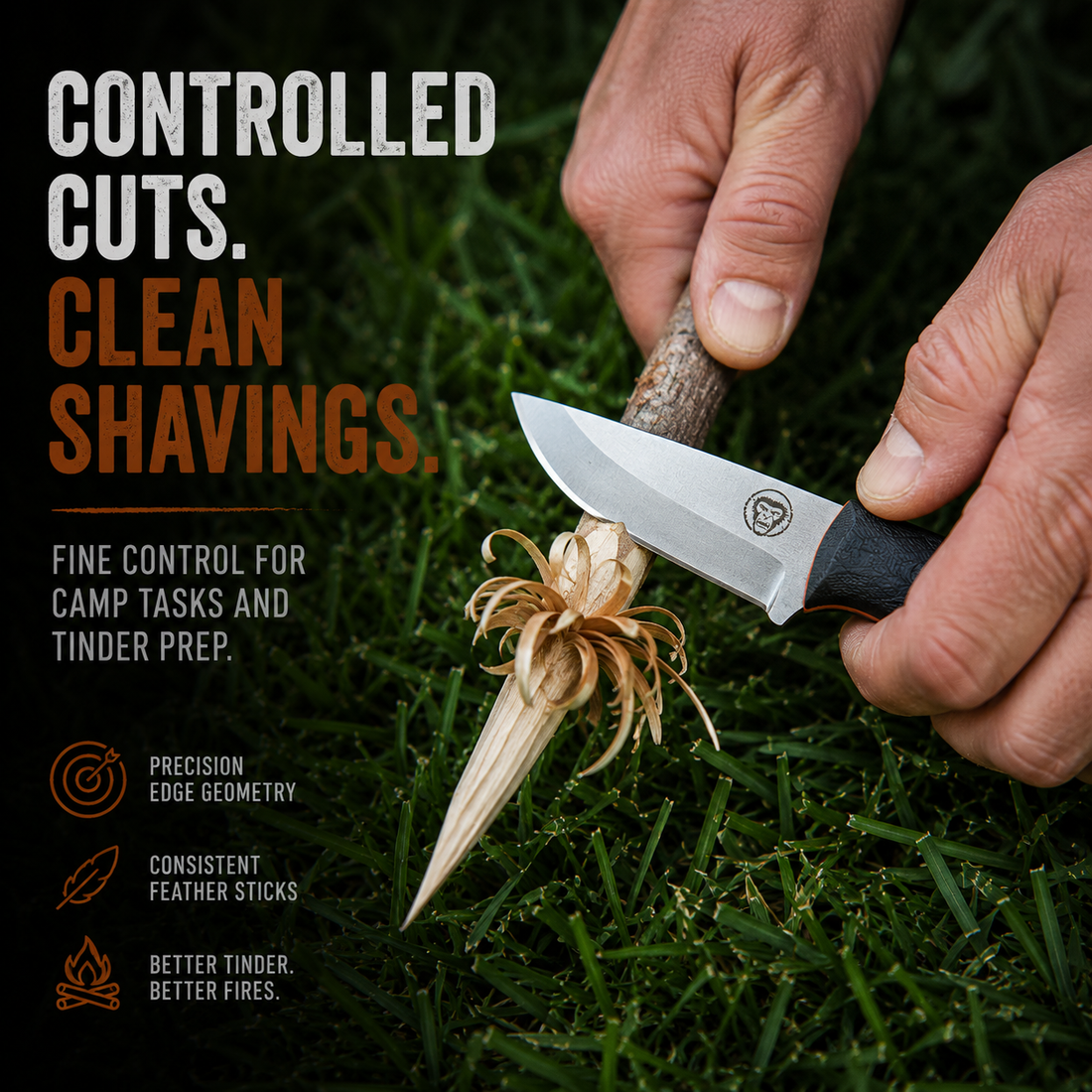 THE REDLINE Compact Survival Knife & Fire Starter Kit