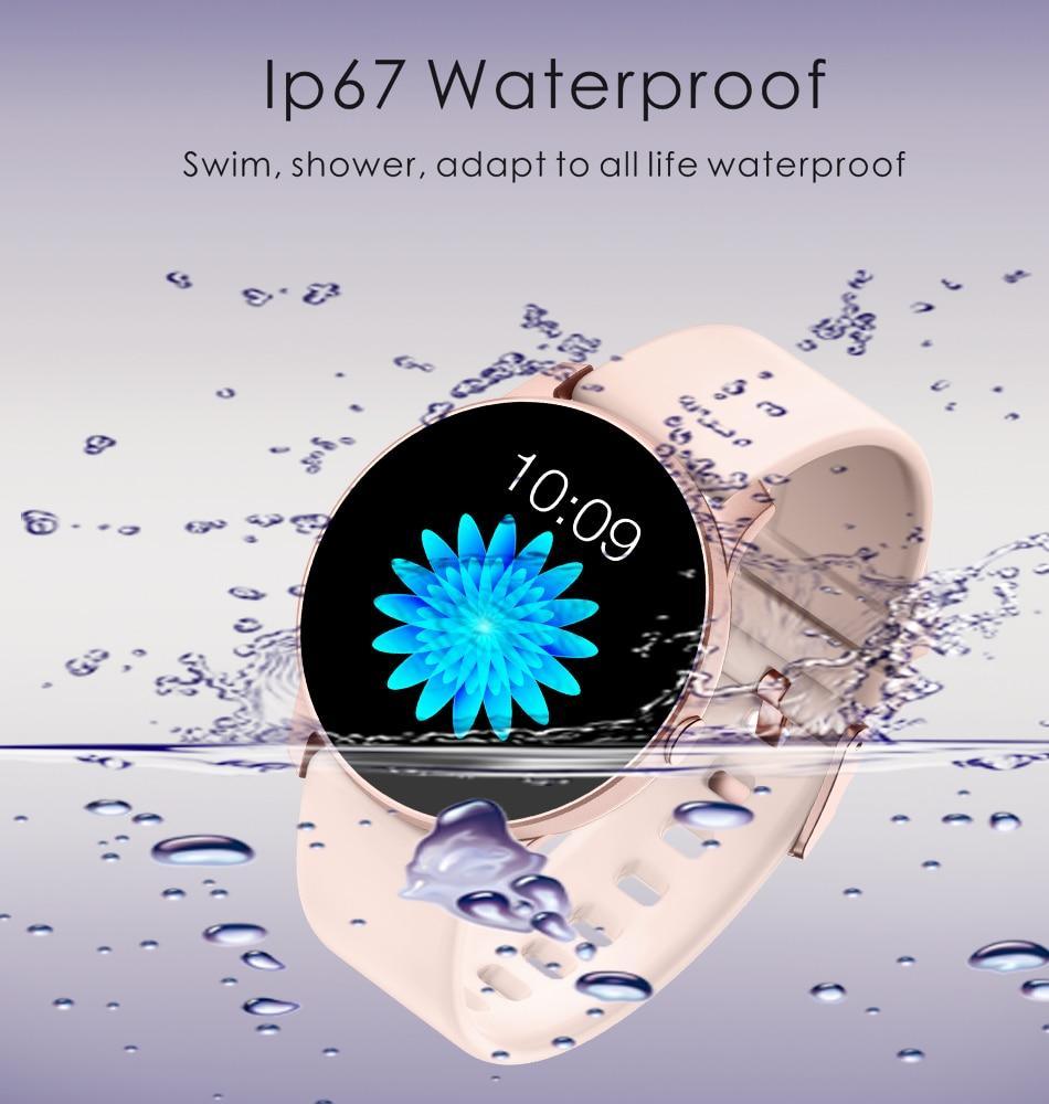 Waterproof Smart Watch for Women – Heart Rate & Fitness Tracker Bracelet