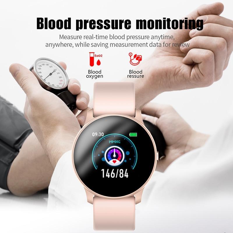 Waterproof Smart Watch for Women – Heart Rate & Fitness Tracker Bracelet