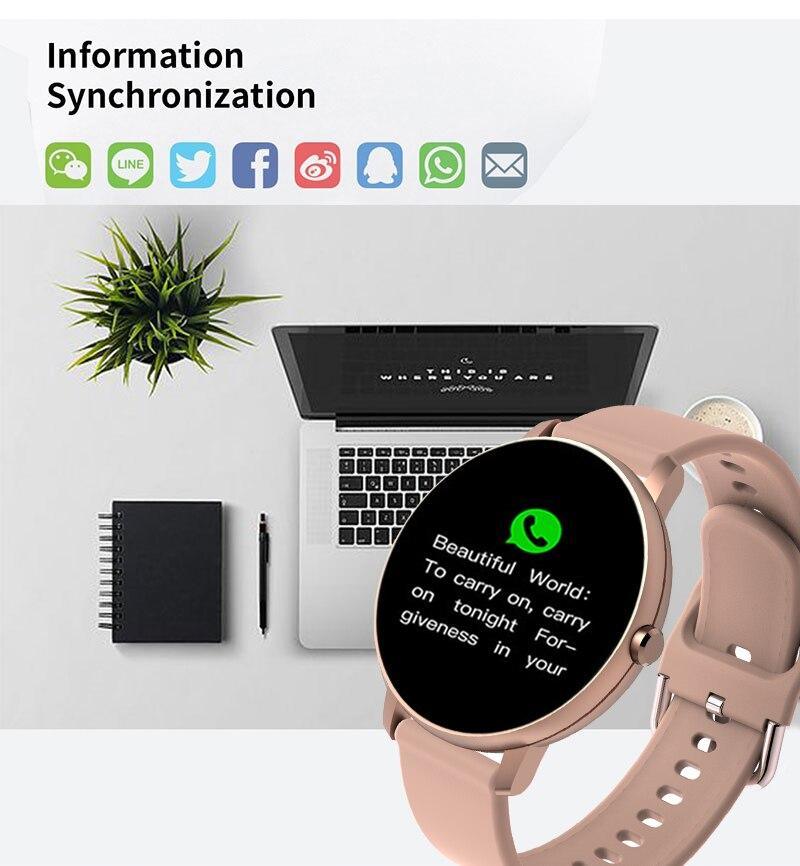 Fashion Smart Sports Watch – Waterproof Fitness Tracker (iOS & Android)