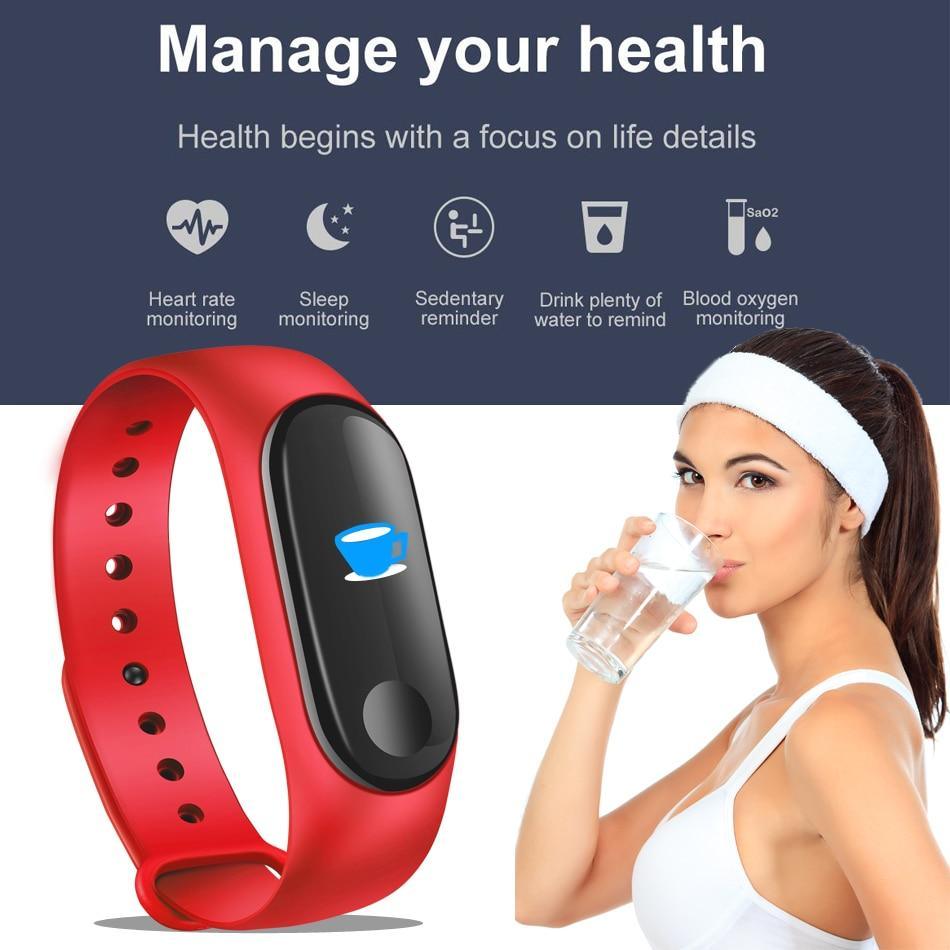 Bluetooth Sport Smart Watch – Fitness Tracker for Men & Women (Android & iOS)