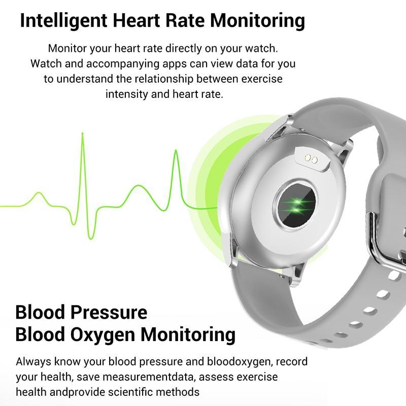 Luxury Unisex Smart Watch – 1.3” Color Screen Heart Rate & Blood Pressure (Waterproof)