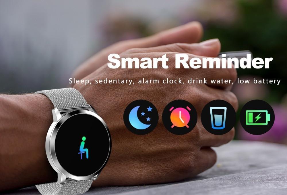 Q8 LED Bluetooth Smart Watch – Stainless Steel Waterproof Fitness Tracker (Unisex)