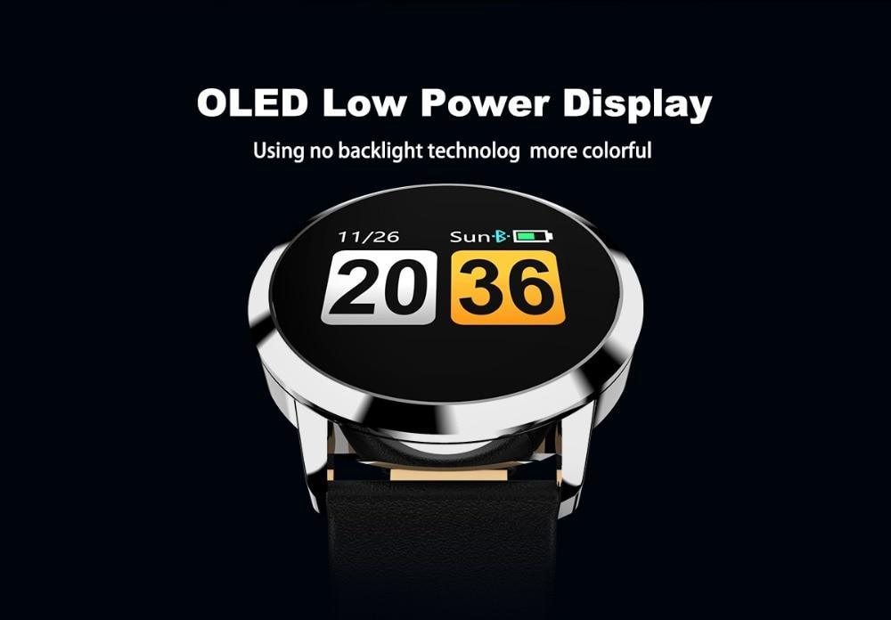Q8 LED Bluetooth Smart Watch – Stainless Steel Waterproof Fitness Tracker (Unisex)