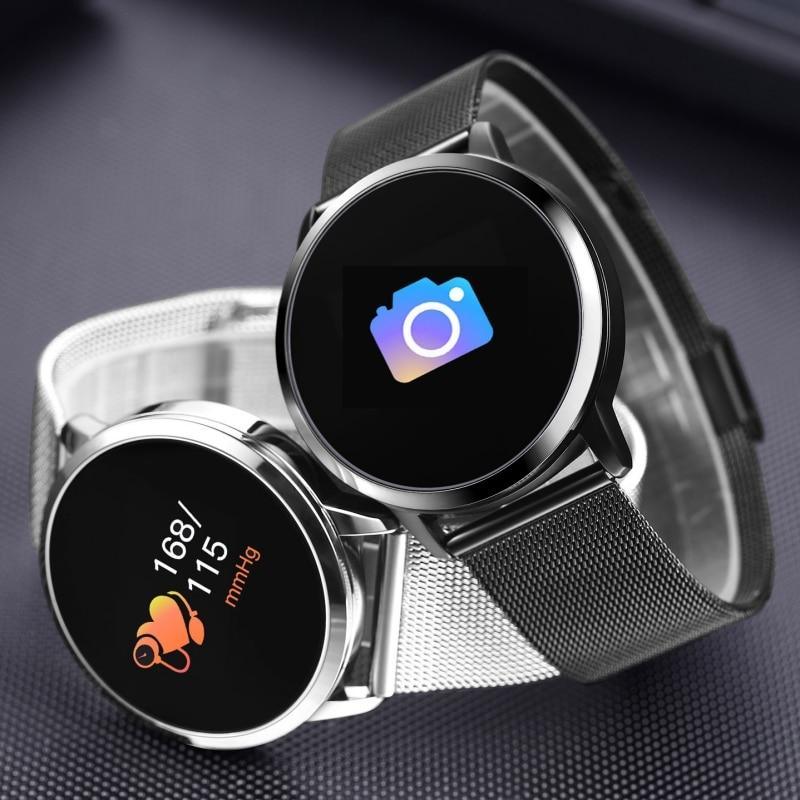 Q8 LED Bluetooth Smart Watch – Stainless Steel Waterproof Fitness Tracker (Unisex)