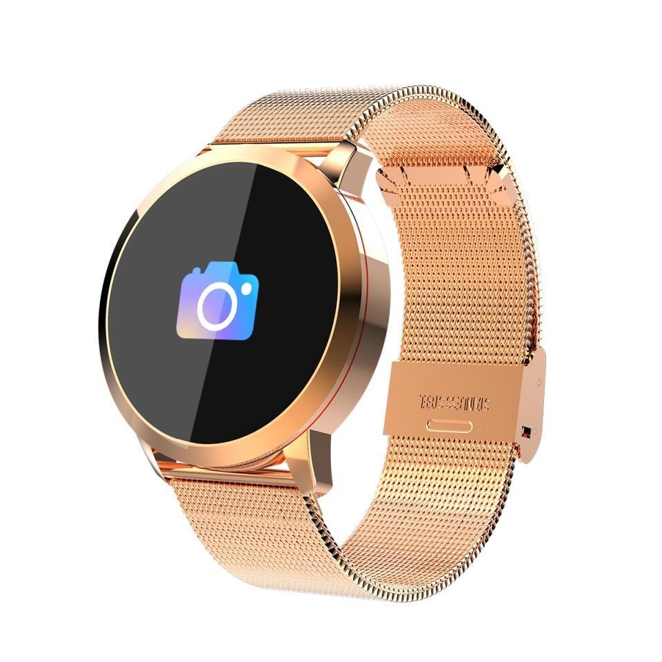 Q8 LED Bluetooth Smart Watch – Stainless Steel Waterproof Fitness Tracker (Unisex)