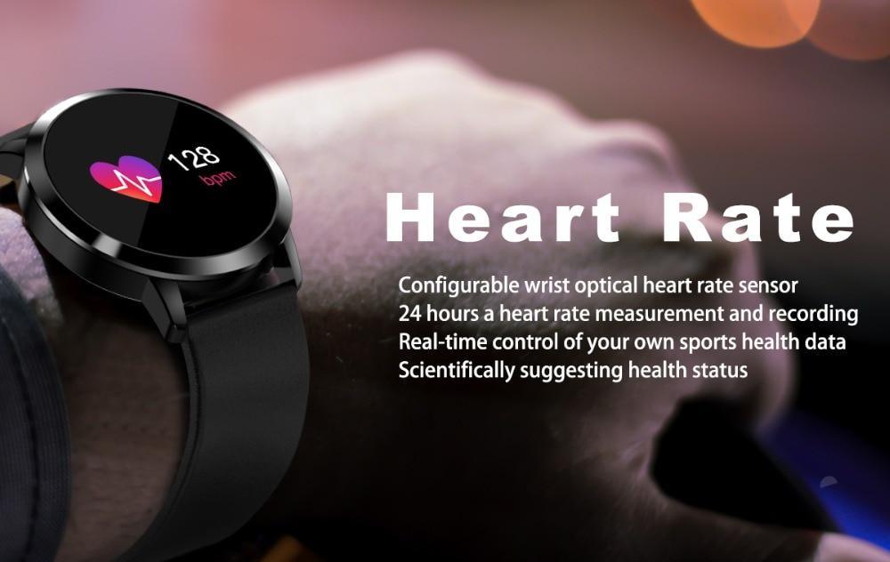 Q8 LED Bluetooth Smart Watch – Stainless Steel Waterproof Fitness Tracker (Unisex)