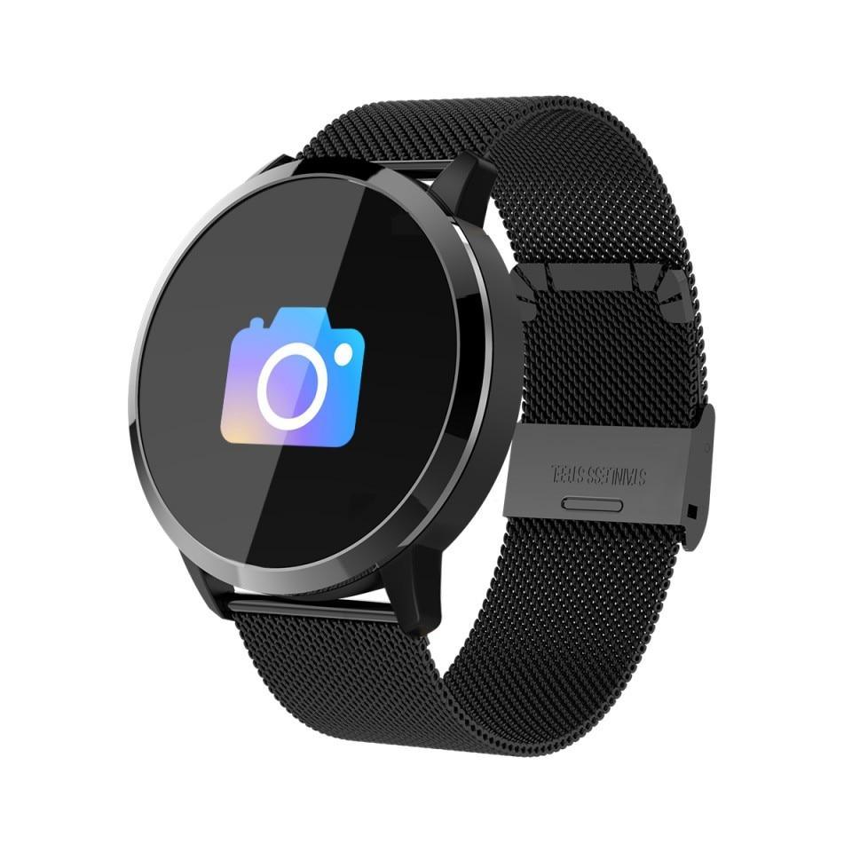 Q8 LED Bluetooth Smart Watch – Stainless Steel Waterproof Fitness Tracker (Unisex)