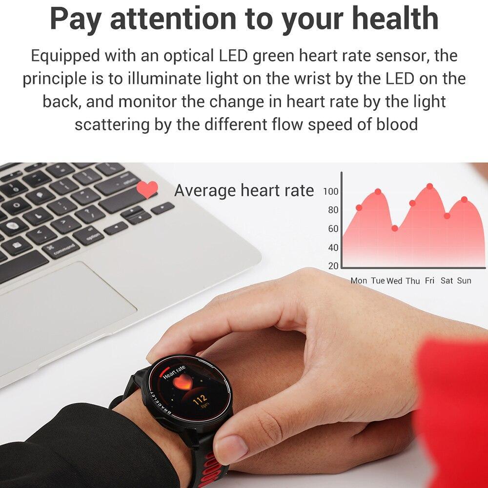 Professional Smart Watch – IP68 Waterproof Fitness Tracker (Android & iOS)