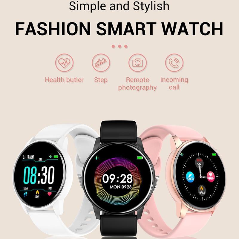 Luxury Unisex Smart Watch – 1.3” Color Screen Heart Rate & Blood Pressure (Waterproof)