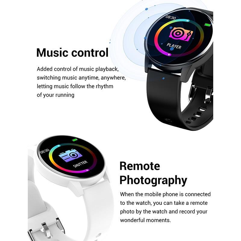 Luxury Unisex Smart Watch – 1.3” Color Screen Heart Rate & Blood Pressure (Waterproof)