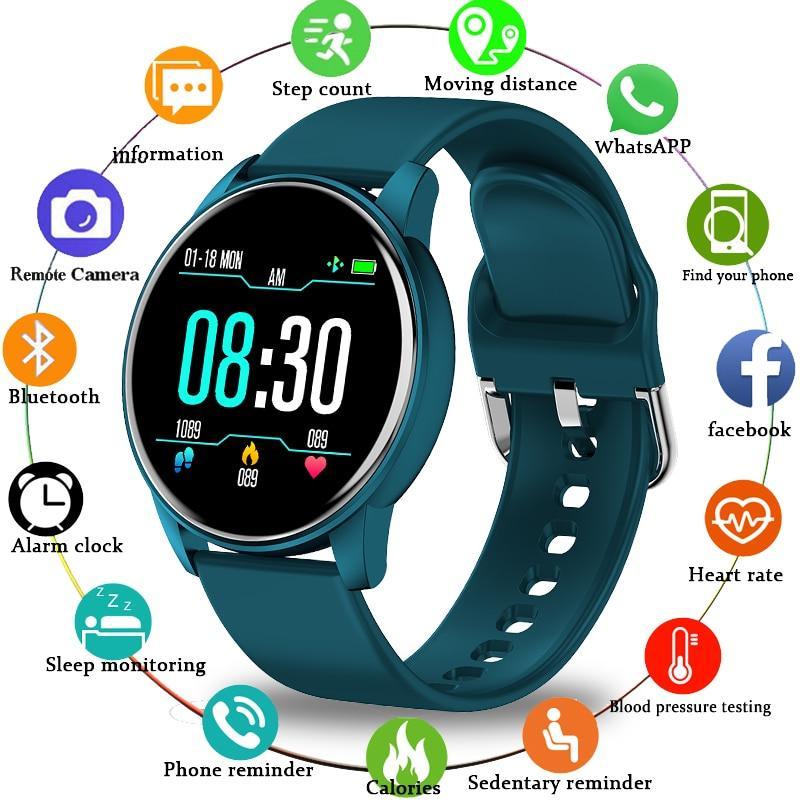 Luxury Unisex Smart Watch – 1.3” Color Screen Heart Rate & Blood Pressure (Waterproof)