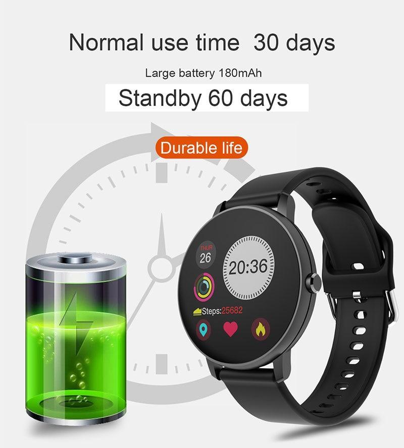 Fashion Smart Sports Watch – Waterproof Fitness Tracker (iOS & Android)
