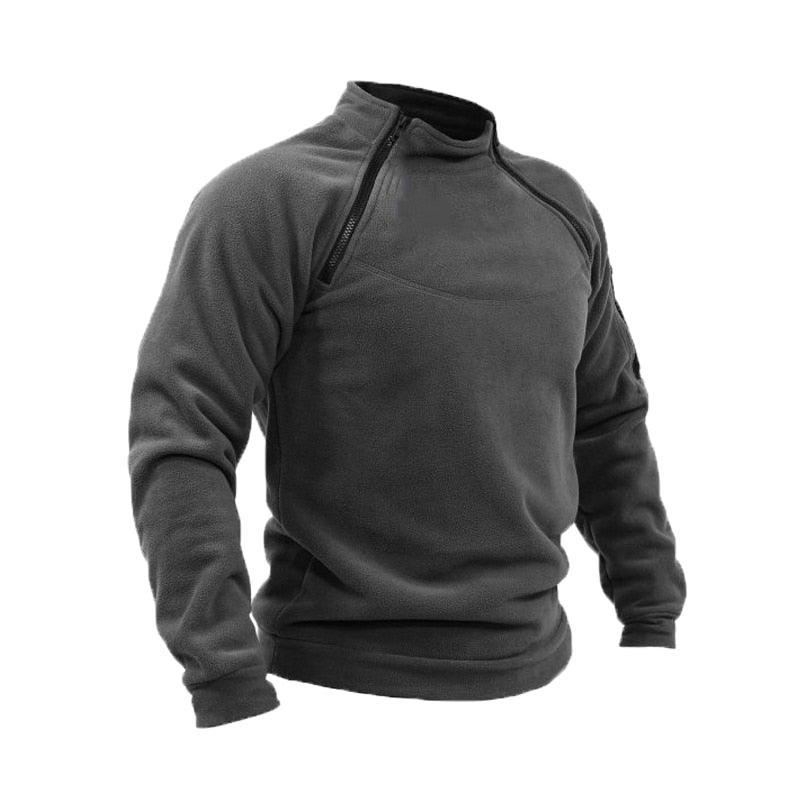 Men’s Fleece Tactical Jacket – Lightweight Windproof Outdoor Coat