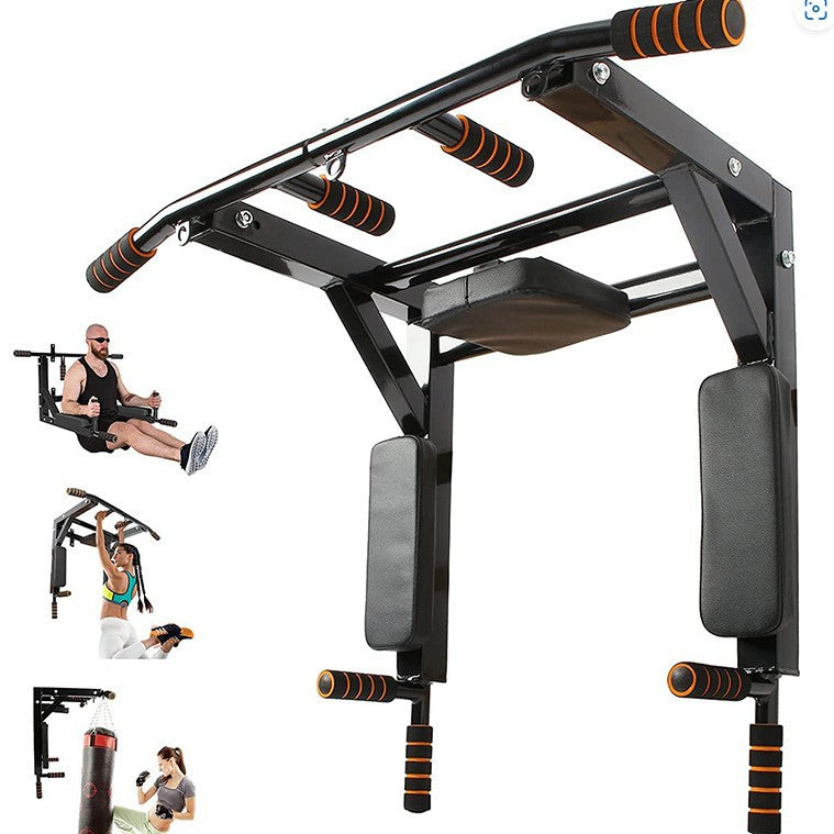 Wall-Mounted Sandbag & Pull-Up Rack – Indoor/Outdoor Fitness Equipment