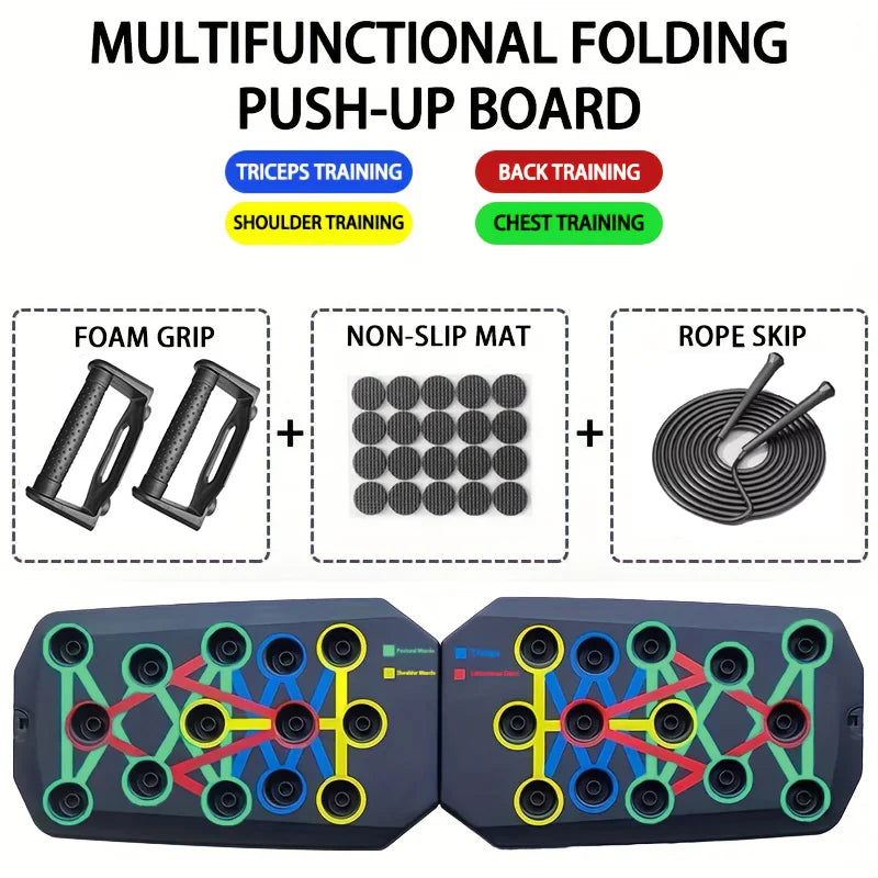 Portable Push-Up Board Set – Foldable Full Body Training Equipment
