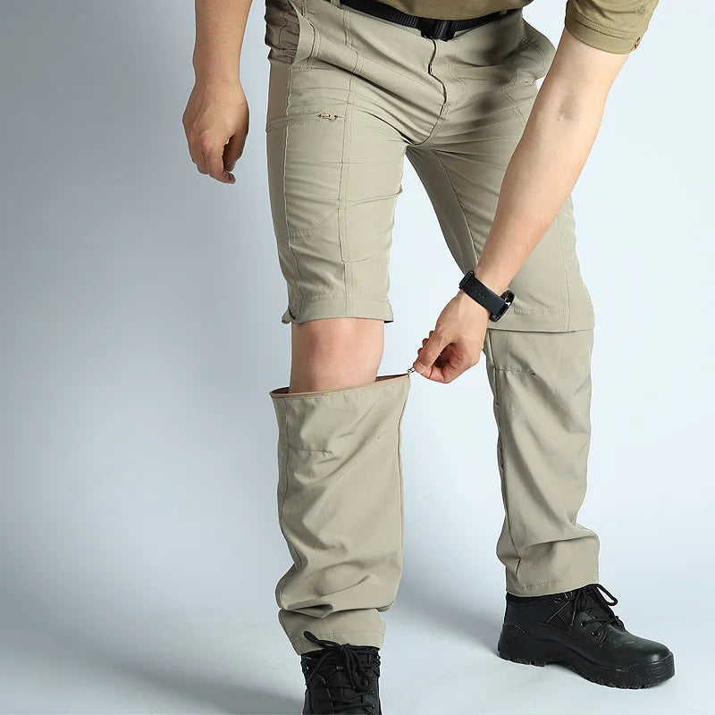 Men’s Convertible Hiking Pants – Lightweight Waterproof Quick-Dry