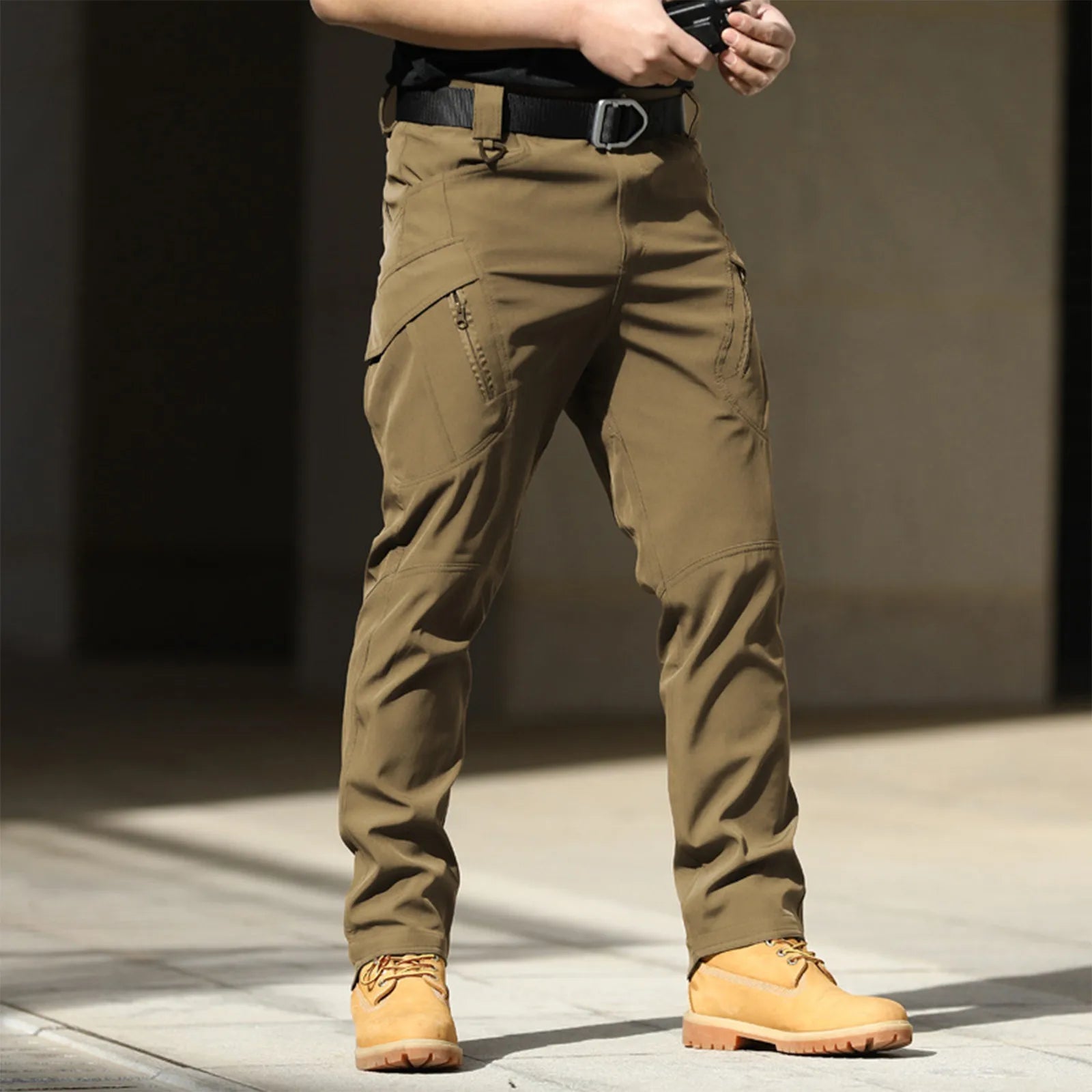 Spring-Autumn Outdoor Stretch Water-Resistant Hiking Trousers Wear-Resistant Desert Camouflage Tactical Military Utility Pants