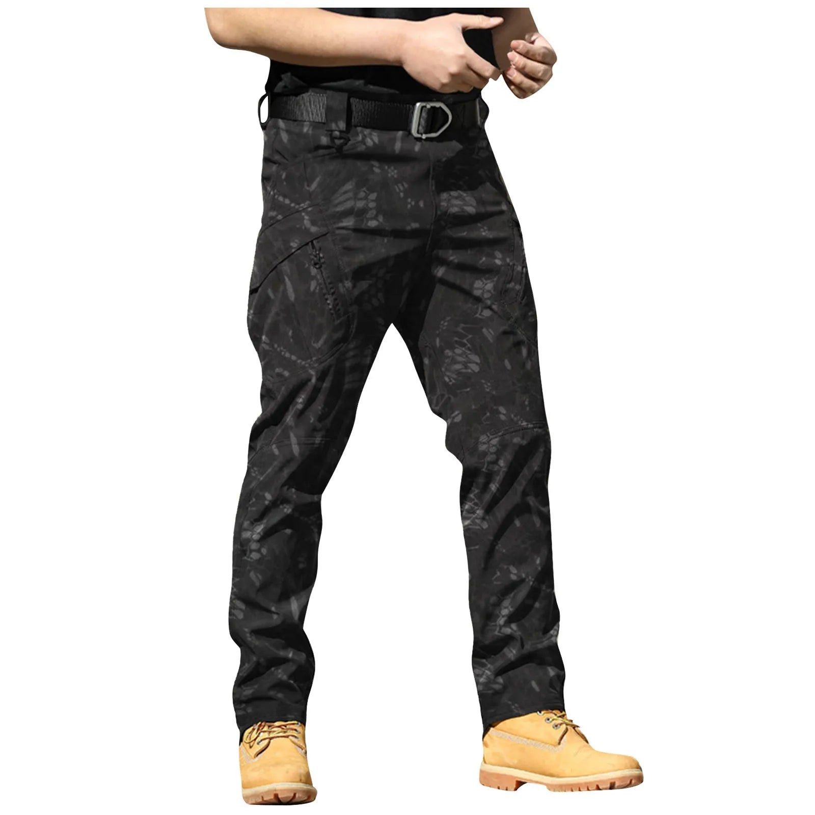 Spring-Autumn Outdoor Stretch Water-Resistant Hiking Trousers Wear-Resistant Desert Camouflage Tactical Military Utility Pants