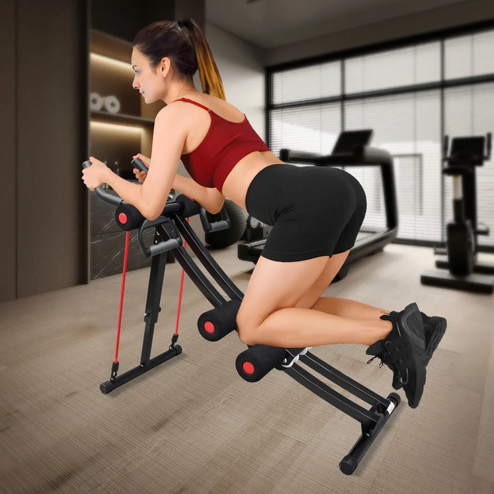 Foldable Ab Machine – Home Core Trainer with LCD (440lbs Max)