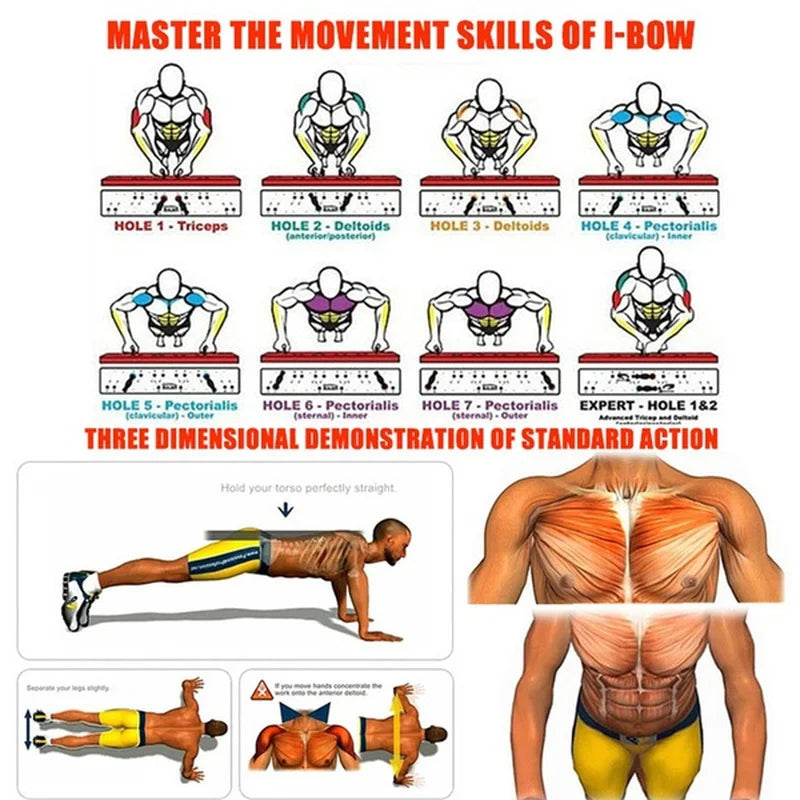 Portable Push-Up Board Set – Foldable Full Body Training Equipment