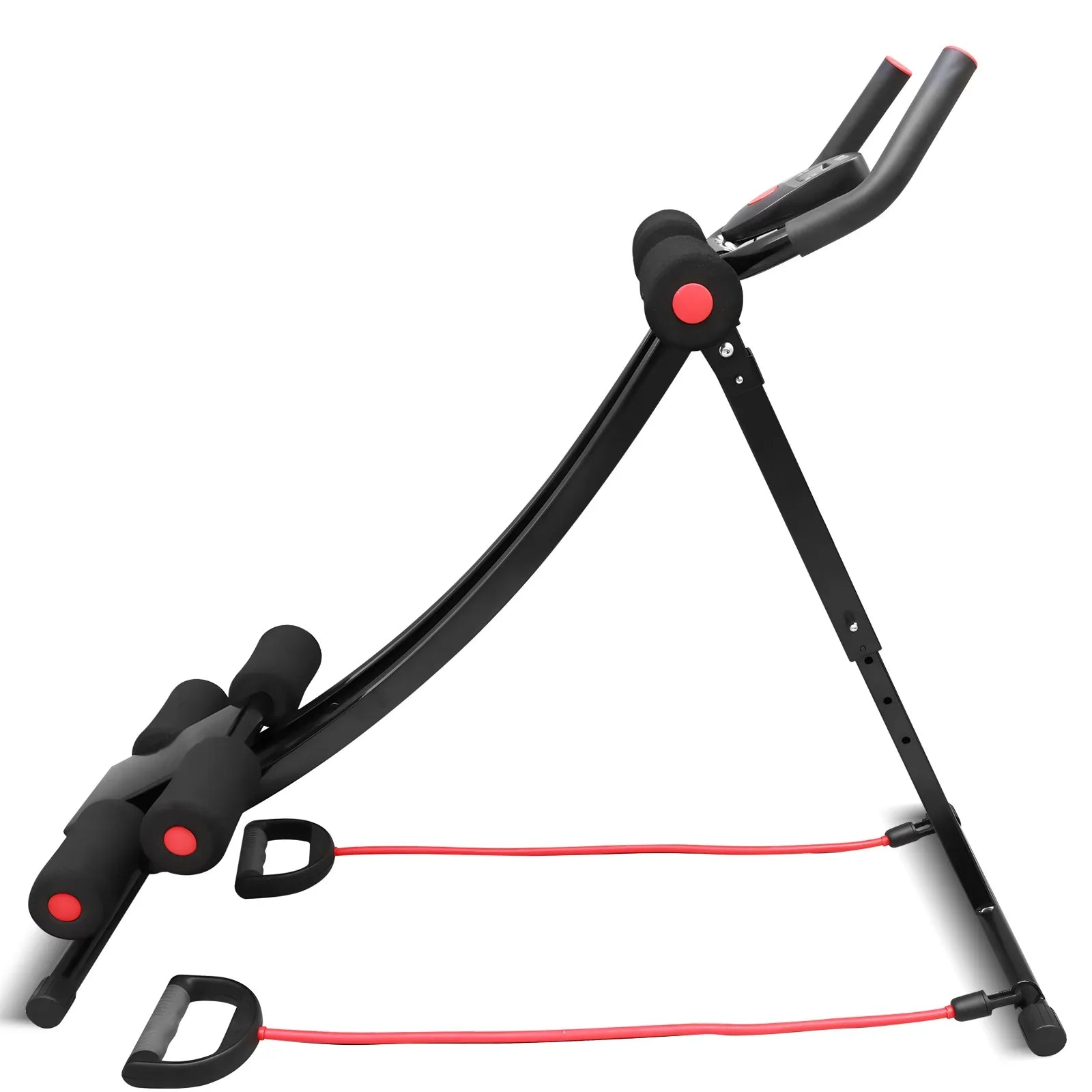 Foldable Ab Machine – Home Core Trainer with LCD (440lbs Max)