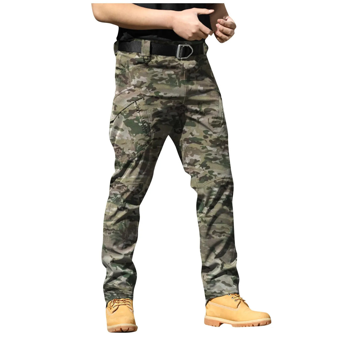 Spring-Autumn Outdoor Stretch Water-Resistant Hiking Trousers Wear-Resistant Desert Camouflage Tactical Military Utility Pants