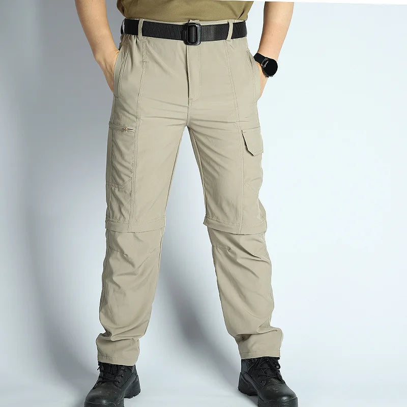Men’s Convertible Hiking Pants – Lightweight Waterproof Quick-Dry