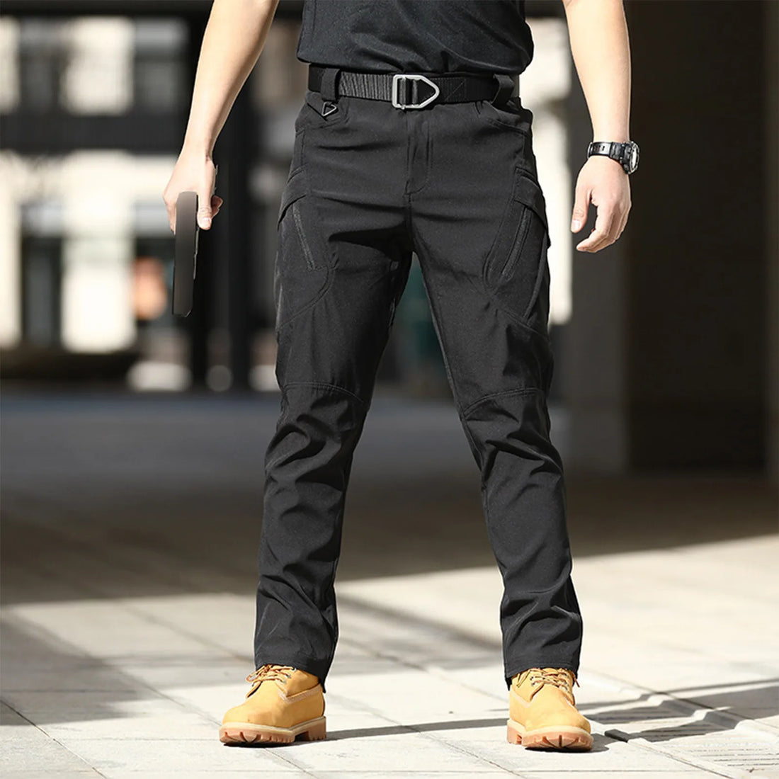 Spring-Autumn Outdoor Stretch Water-Resistant Hiking Trousers Wear-Resistant Desert Camouflage Tactical Military Utility Pants