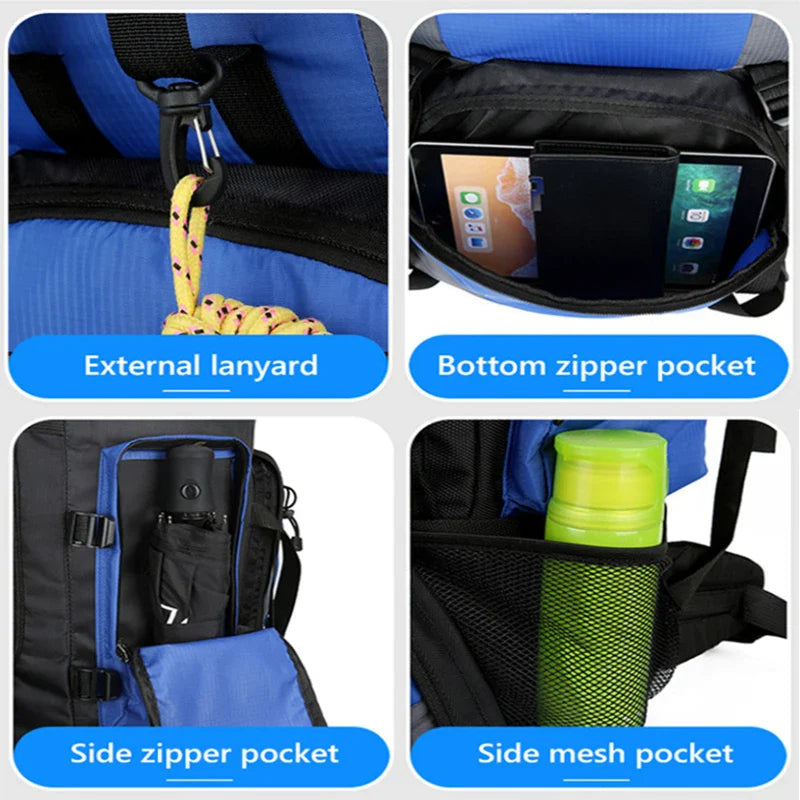 90L Waterproof Hiking Backpack – Large Capacity Trekking Rucksack