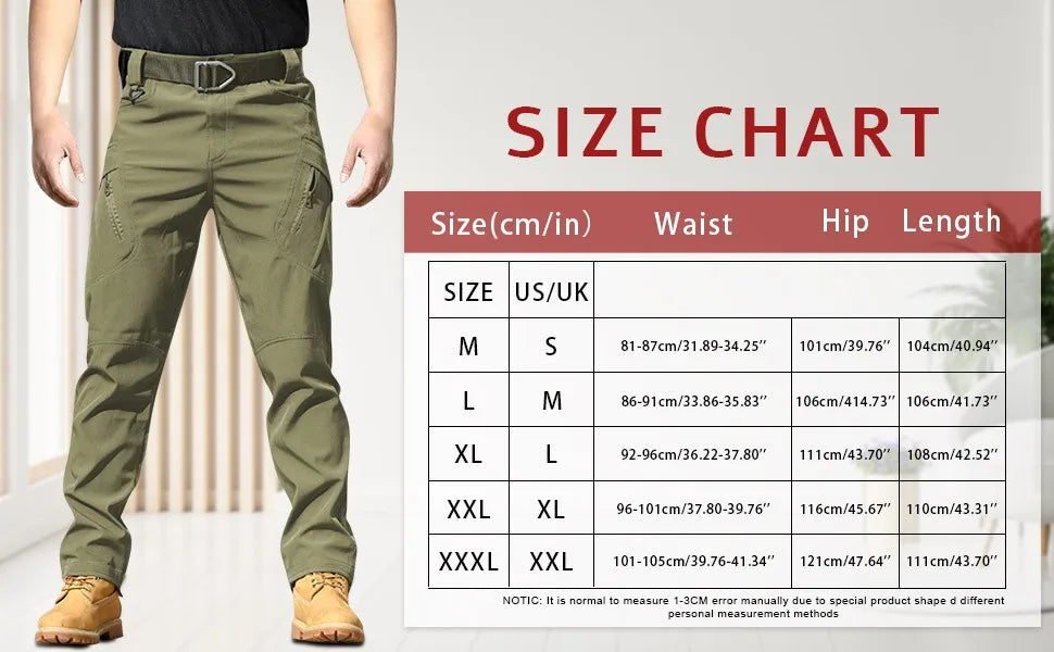 Spring-Autumn Outdoor Stretch Water-Resistant Hiking Trousers Wear-Resistant Desert Camouflage Tactical Military Utility Pants