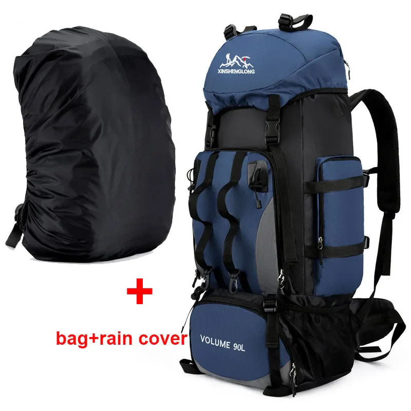 90L Waterproof Hiking Backpack – Large Capacity Trekking Rucksack