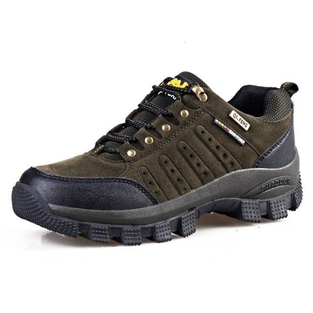 Men’s Brown Hiking Shoes – Waterproof Lightweight Outdoor Sneakers