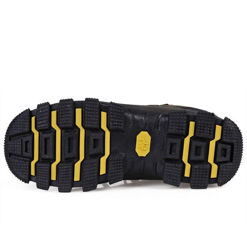 Men’s Brown Hiking Shoes – Waterproof Lightweight Outdoor Sneakers