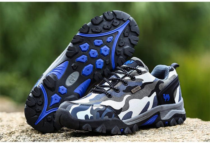 Unisex Mesh Camouflage Outdoor Shoes – Lightweight Non-Slip Walking Sneakers