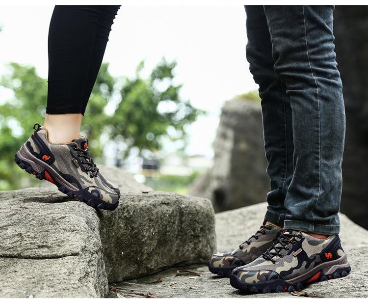 Unisex Mesh Camouflage Outdoor Shoes – Lightweight Non-Slip Walking Sneakers