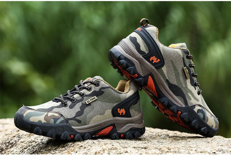 Unisex Mesh Camouflage Outdoor Shoes – Lightweight Non-Slip Walking Sneakers