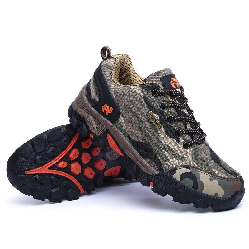 Unisex Mesh Camouflage Outdoor Shoes – Lightweight Non-Slip Walking Sneakers