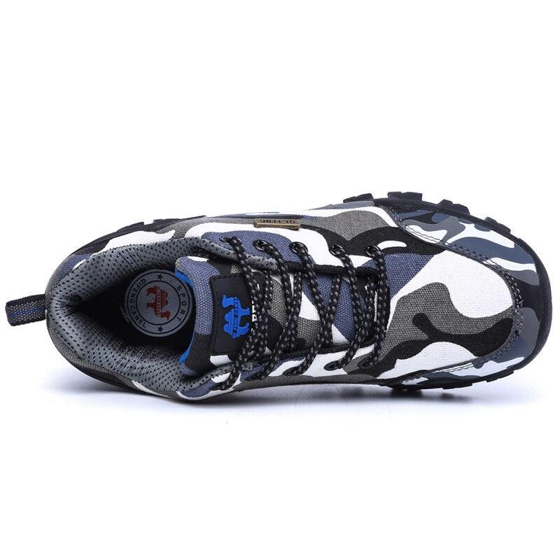 Unisex Mesh Camouflage Outdoor Shoes – Lightweight Non-Slip Walking Sneakers