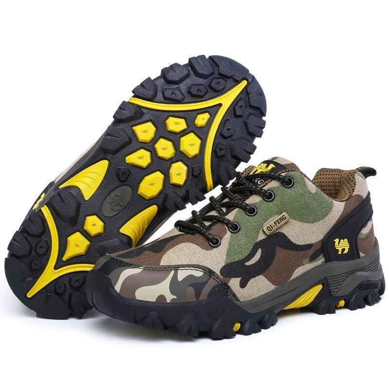 Unisex Mesh Camouflage Outdoor Shoes – Lightweight Non-Slip Walking Sneakers
