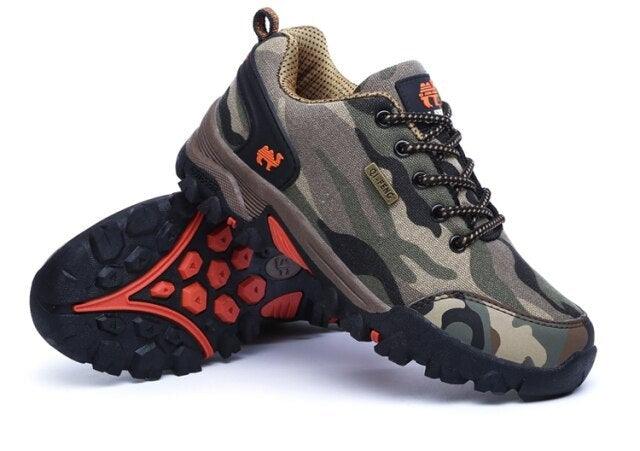 Unisex Mesh Camouflage Outdoor Shoes – Lightweight Non-Slip Walking Sneakers