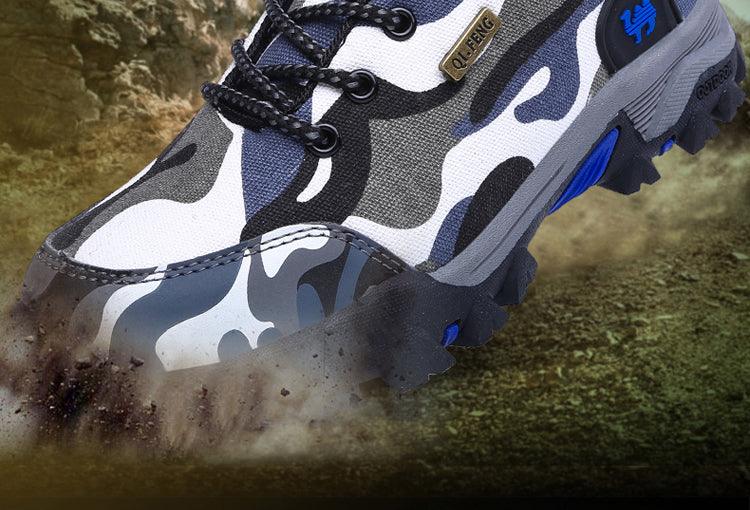 Unisex Mesh Camouflage Outdoor Shoes – Lightweight Non-Slip Walking Sneakers