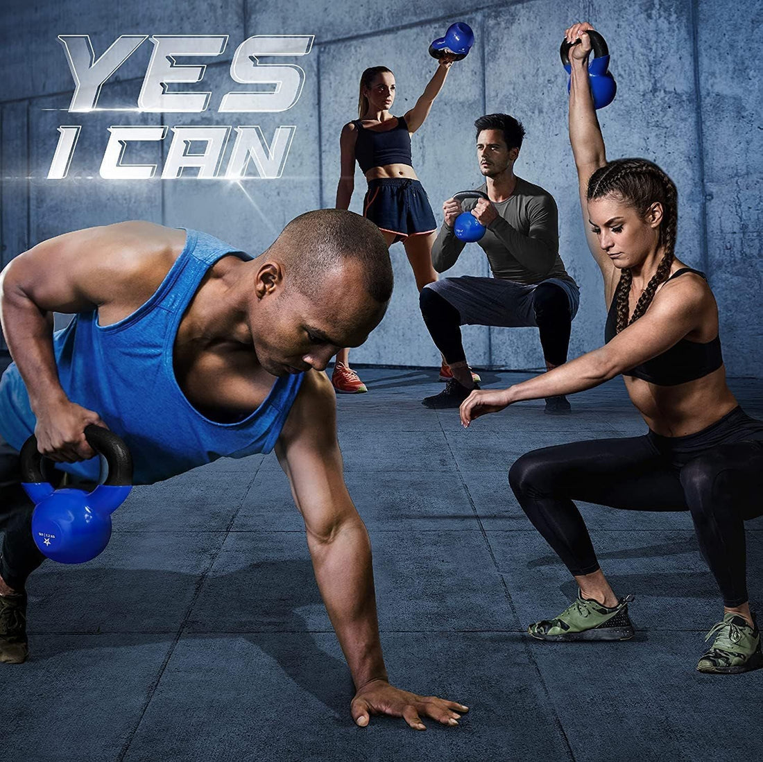 Vinyl Coated Cast Iron Kettlebell – 5–100 lb Strength Training Equipment
