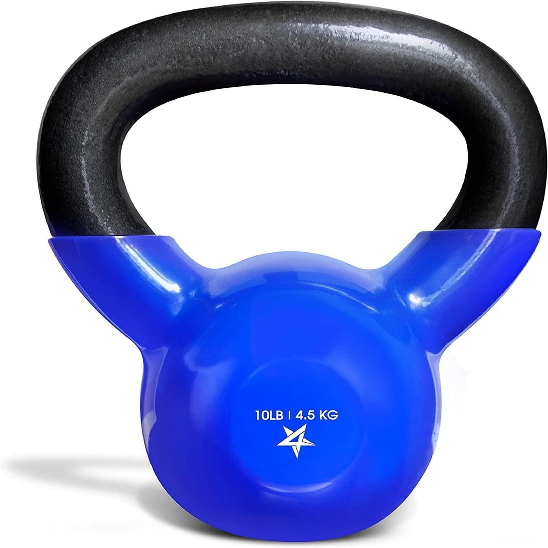 Vinyl Coated Cast Iron Kettlebell – 5–100 lb Strength Training Equipment