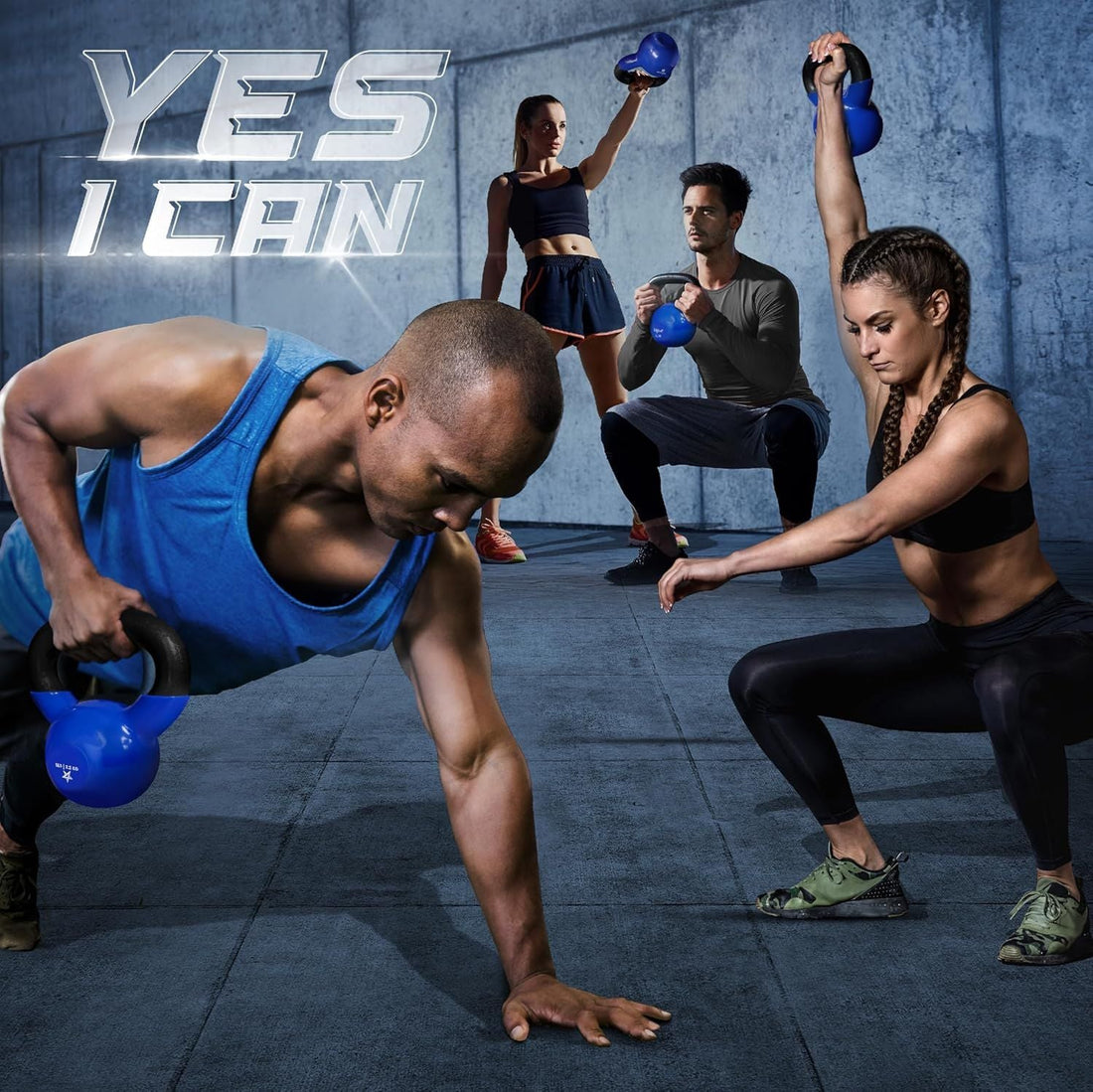 Vinyl Coated Cast Iron Kettlebell – 5–100 lb Strength Training Equipment